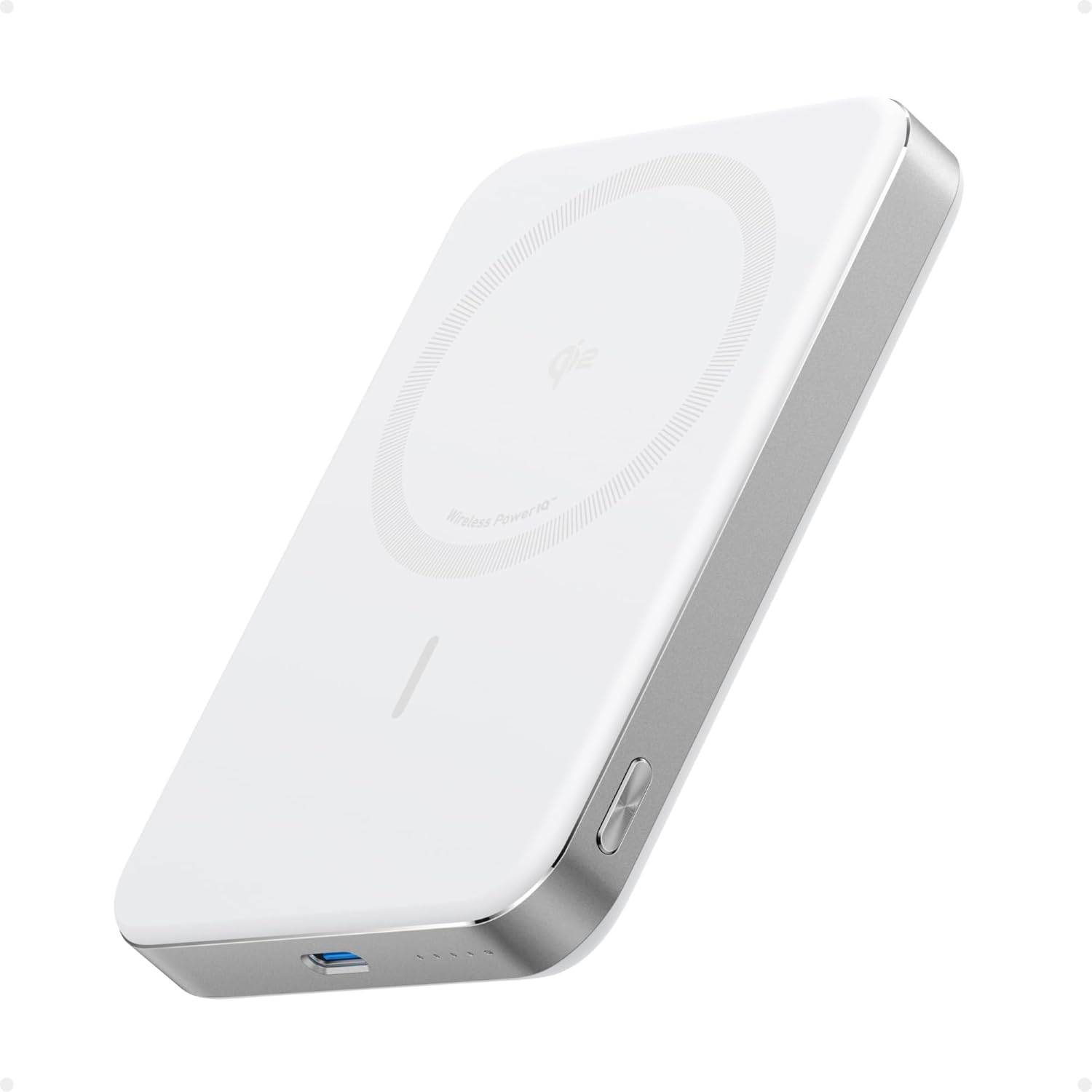 بنك طاقة Anker MagGo Slim 10000mAh | شحن مغناطيسي Qi2 15W