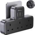 شريط طاقة UGREEN 6 في 1 | 3 منافذ كهرباء + 3 منافذ USB مع شحن سريع PD 30W GaN