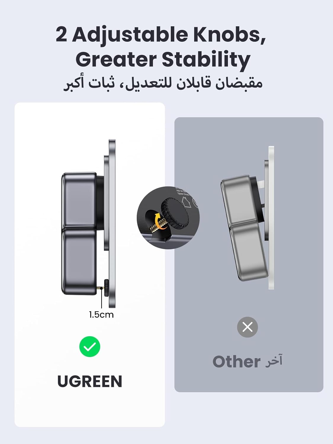 شريط طاقة UGREEN 6 في 1 | 3 منافذ كهرباء + 3 منافذ USB مع شحن سريع PD 30W GaN